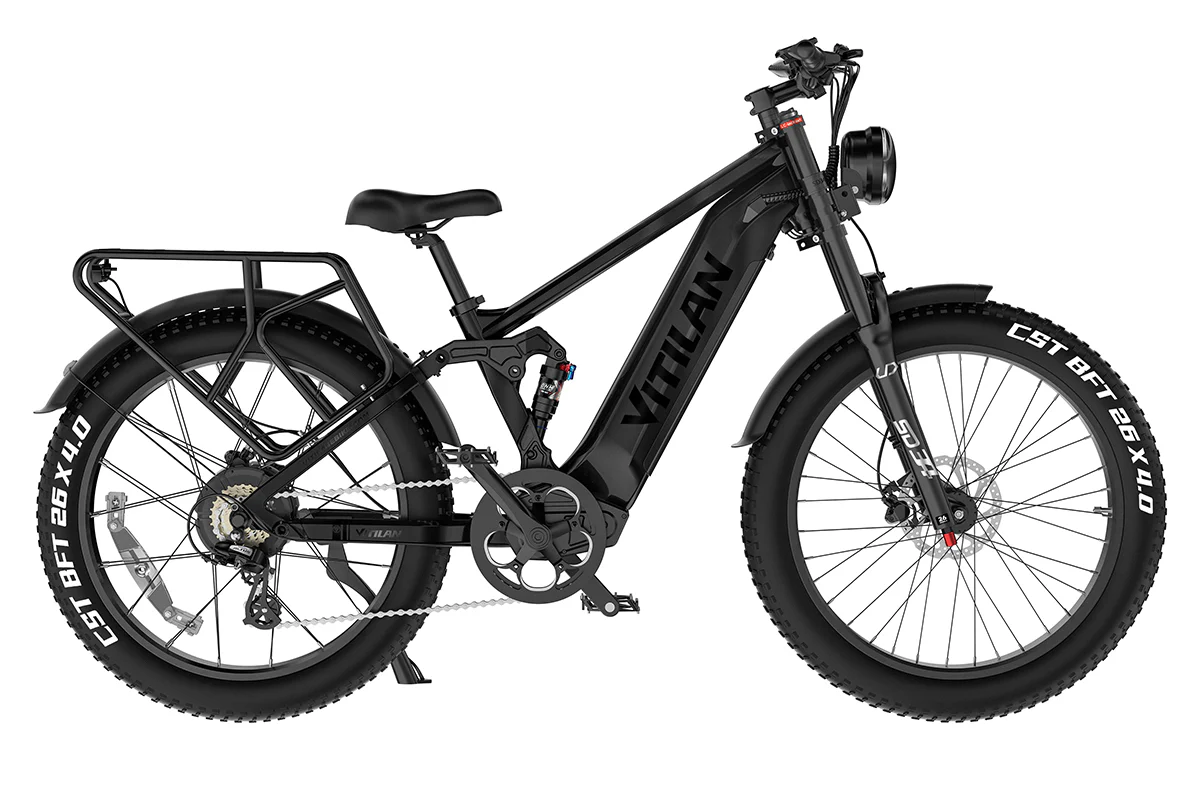 Vitilan T7 Full Suspension Mountain E bike