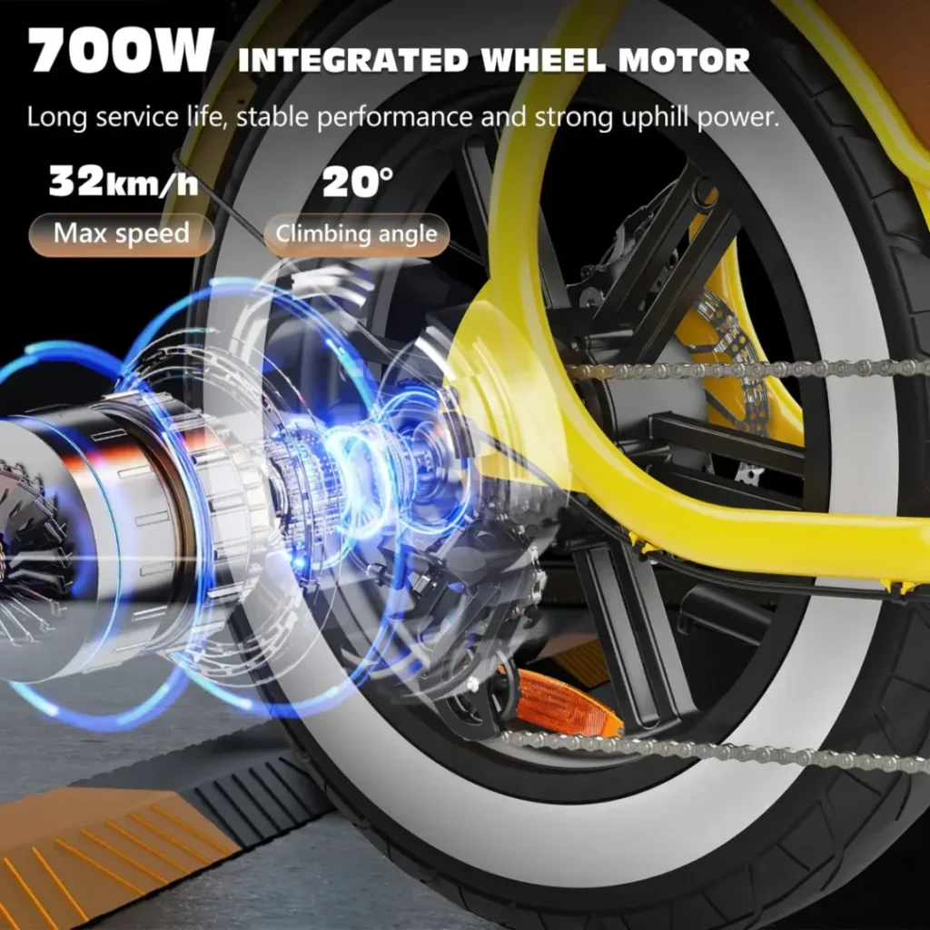 Hidoes C8 700W Fat Tire Electric Bike – Shop Electric Scooters & Bikes | UK Fast Delivery | Alpha Scootz