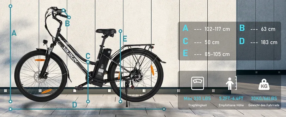 VARUN C26-2 Electric Bikes (Pre Order) – Shop Electric Scooters & Bikes | UK Fast Delivery | Alpha Scootz