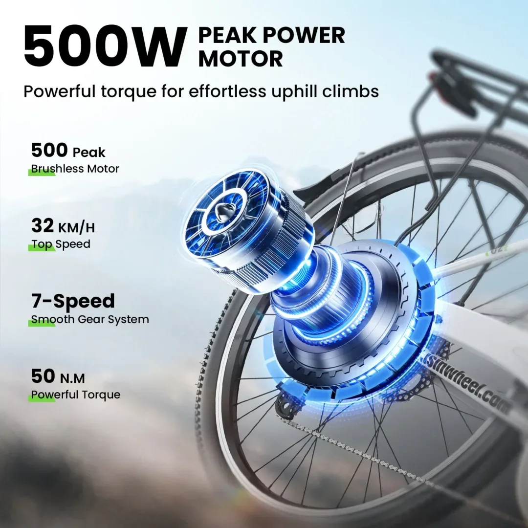 iSinwheel U2 City Commuter Electric Bike | Buy Electric Bikes & E-Scooters UK | Alpha Scootz