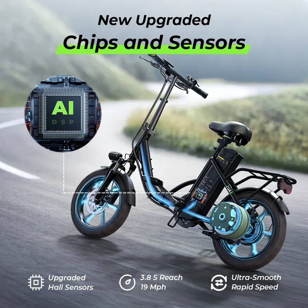 iSinwheel U4 Foldable Step-thru Electric Bike | Buy Electric Bikes & E-Scooters UK | Alpha Scootz