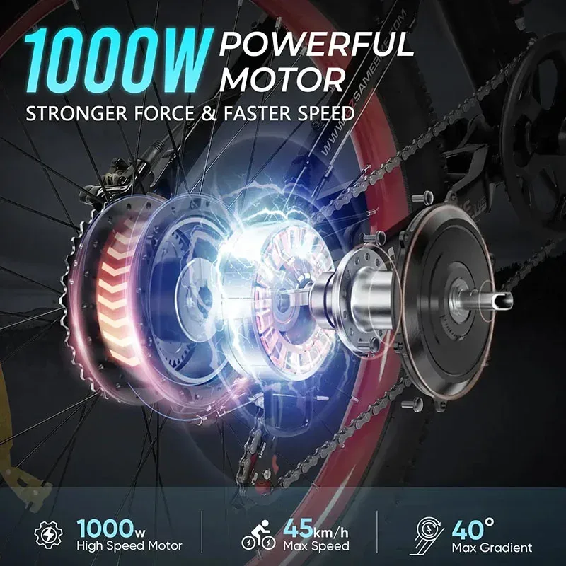 SAMEBIKE LO26Plus Electric Mountain Bike – Shop Electric Scooters & Bikes | UK Fast Delivery | Alpha Scootz