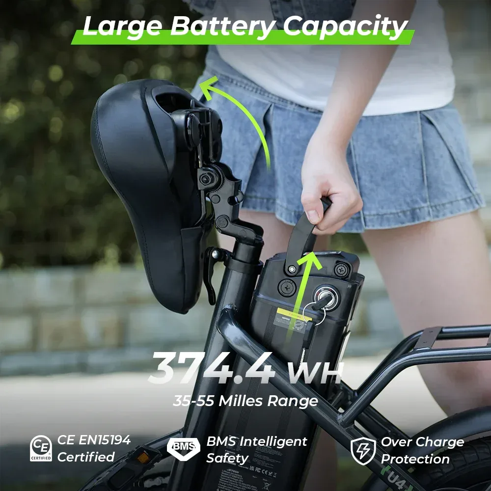 iSinwheel U4 Foldable Step-thru Electric Bike | Buy Electric Bikes & E-Scooters UK | Alpha Scootz