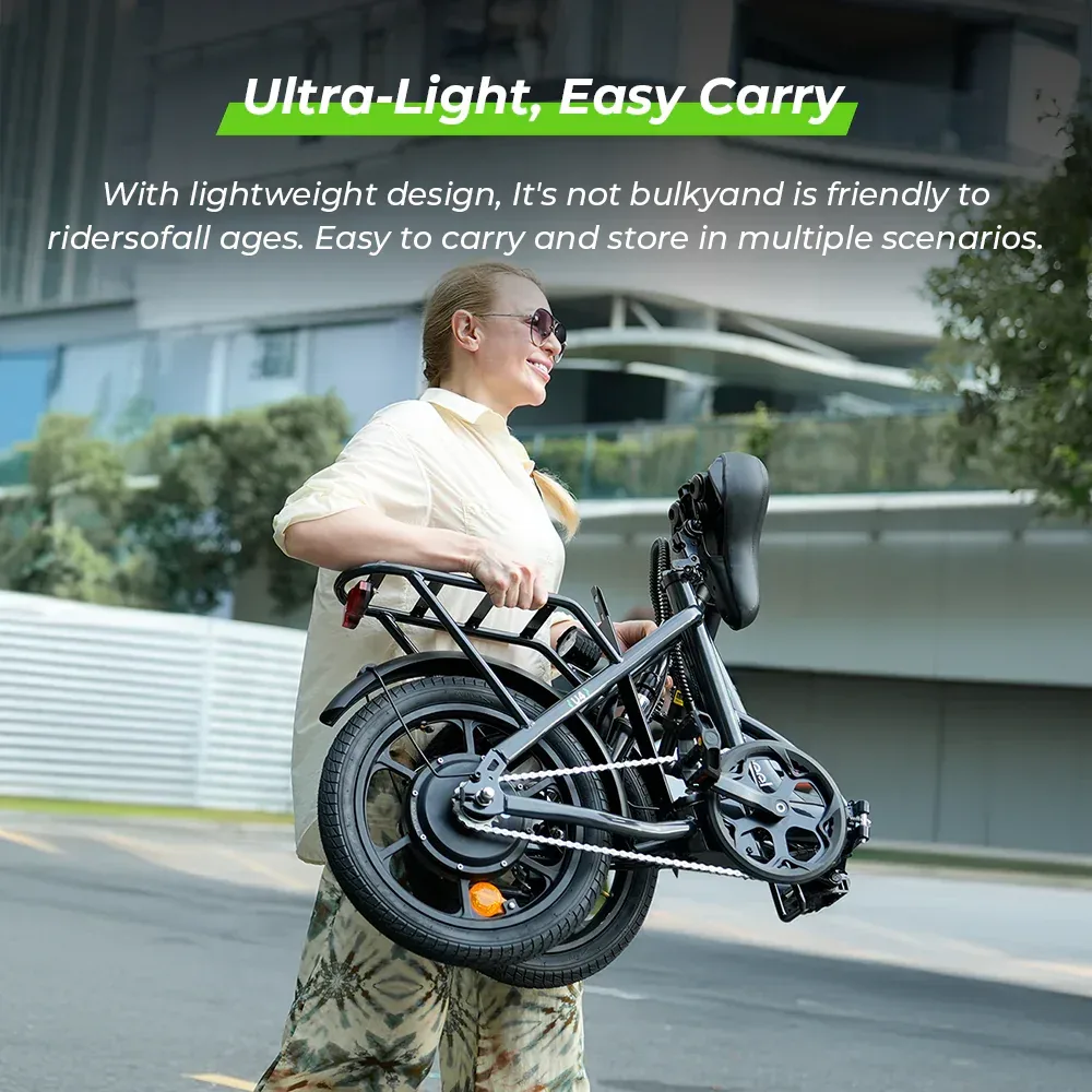 iSinwheel U4 Foldable Step-thru Electric Bike | Buy Electric Bikes & E-Scooters UK | Alpha Scootz