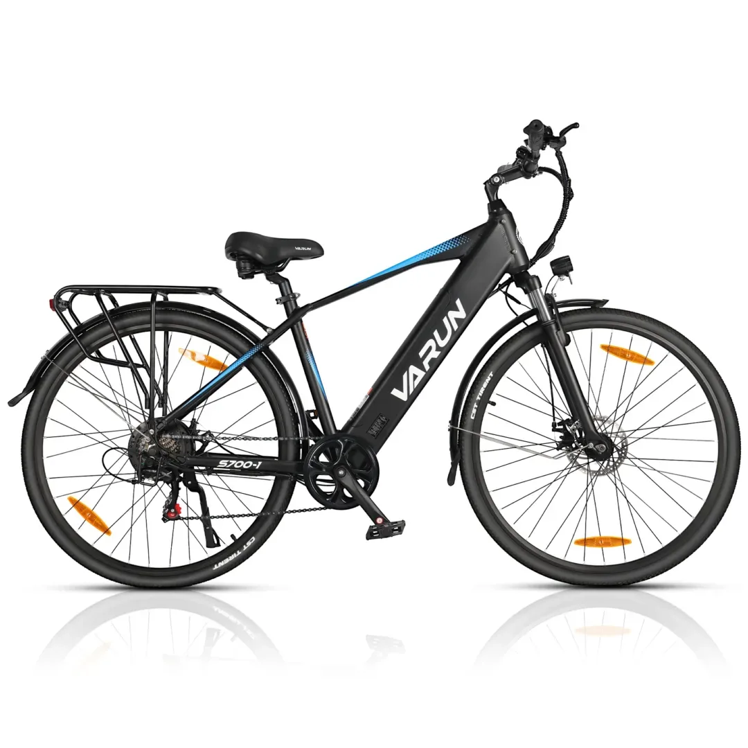 VARUN S700 Electric Bike – Schwarz, High-Step | Buy Electric Bikes & E-Scooters UK | Alpha Scootz