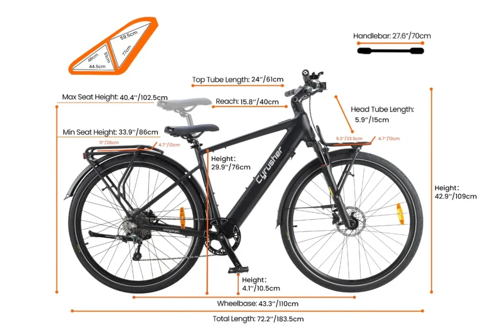 Cyrusher Voyage Trekking E-Bike – Shop Electric Scooters & Bikes | UK Fast Delivery | Alpha Scootz