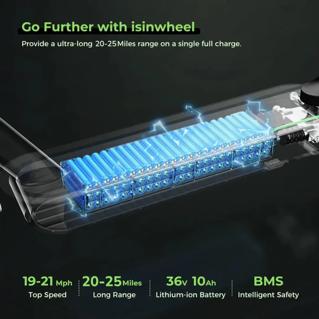 isinwheel® S9Max Electric Scooter for Adults | Buy Electric Bikes & E-Scooters UK | Alpha Scootz