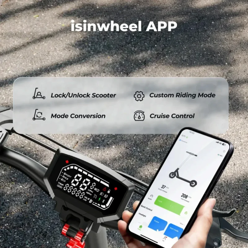 isinwheel® GT1 Off Road Electric Scooter 800W – Shop Electric Scooters & Bikes | UK Fast Delivery | Alpha Scootz