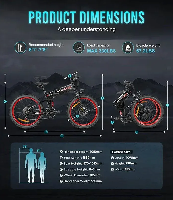 SAMEBIKE LO26Plus Electric Mountain Bike – Shop Electric Scooters & Bikes | UK Fast Delivery | Alpha Scootz