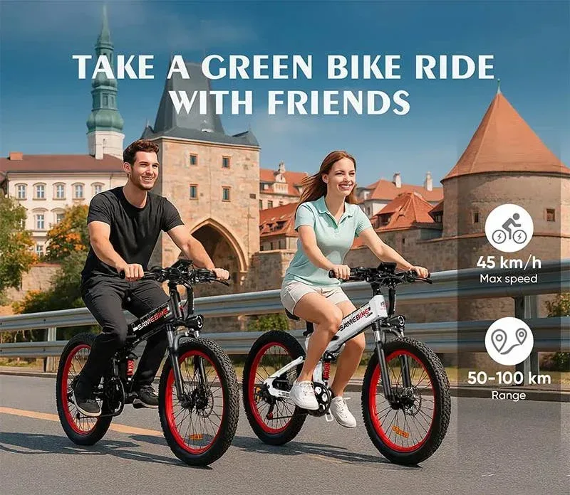 SAMEBIKE LO26Plus Electric Mountain Bike – Shop Electric Scooters & Bikes | UK Fast Delivery | Alpha Scootz