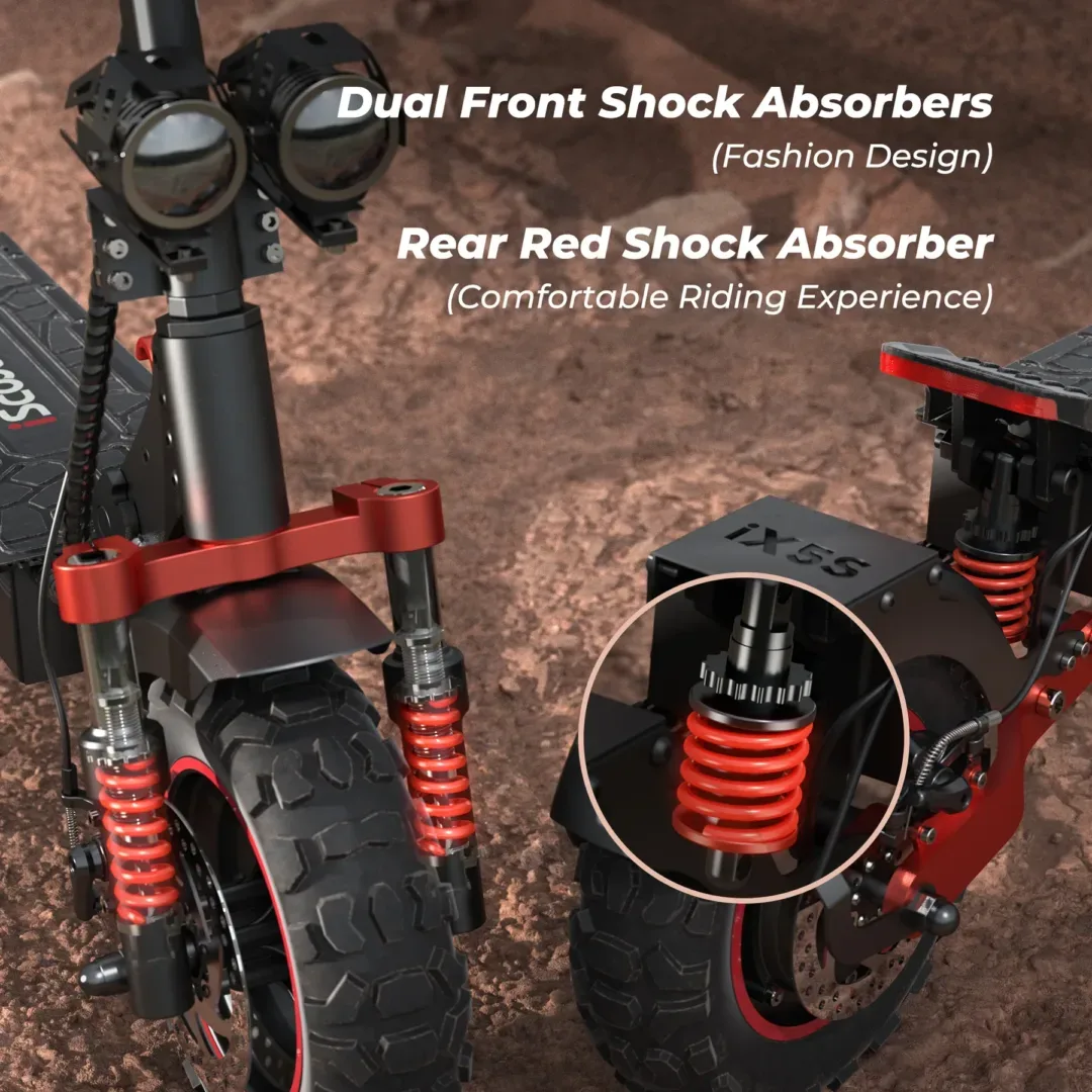 iScooter iX5S Off Road Electric Scooter | Buy Electric Bikes & E-Scooters UK | Alpha Scootz