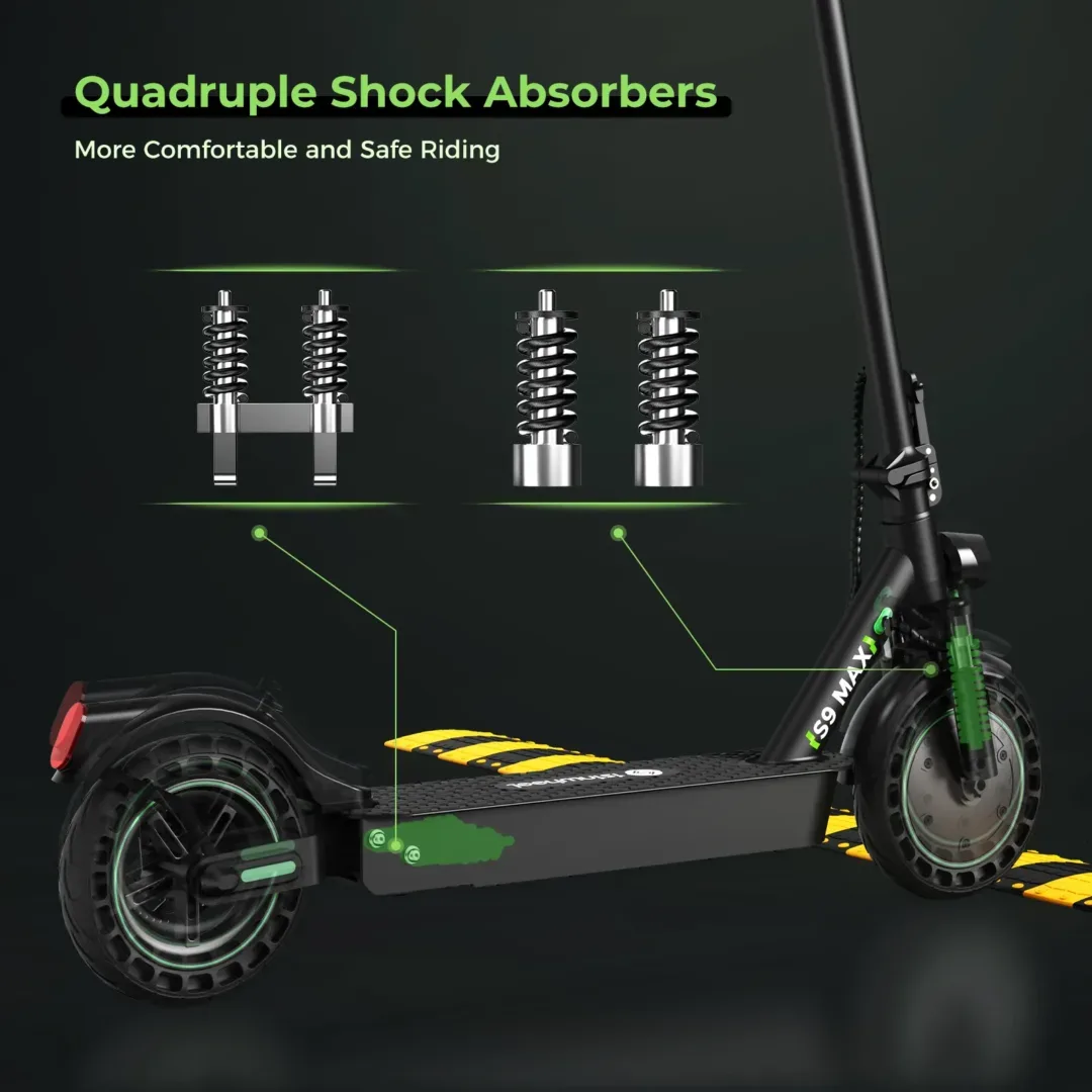 isinwheel® S9Max Electric Scooter for Adults | Buy Electric Bikes & E-Scooters UK | Alpha Scootz