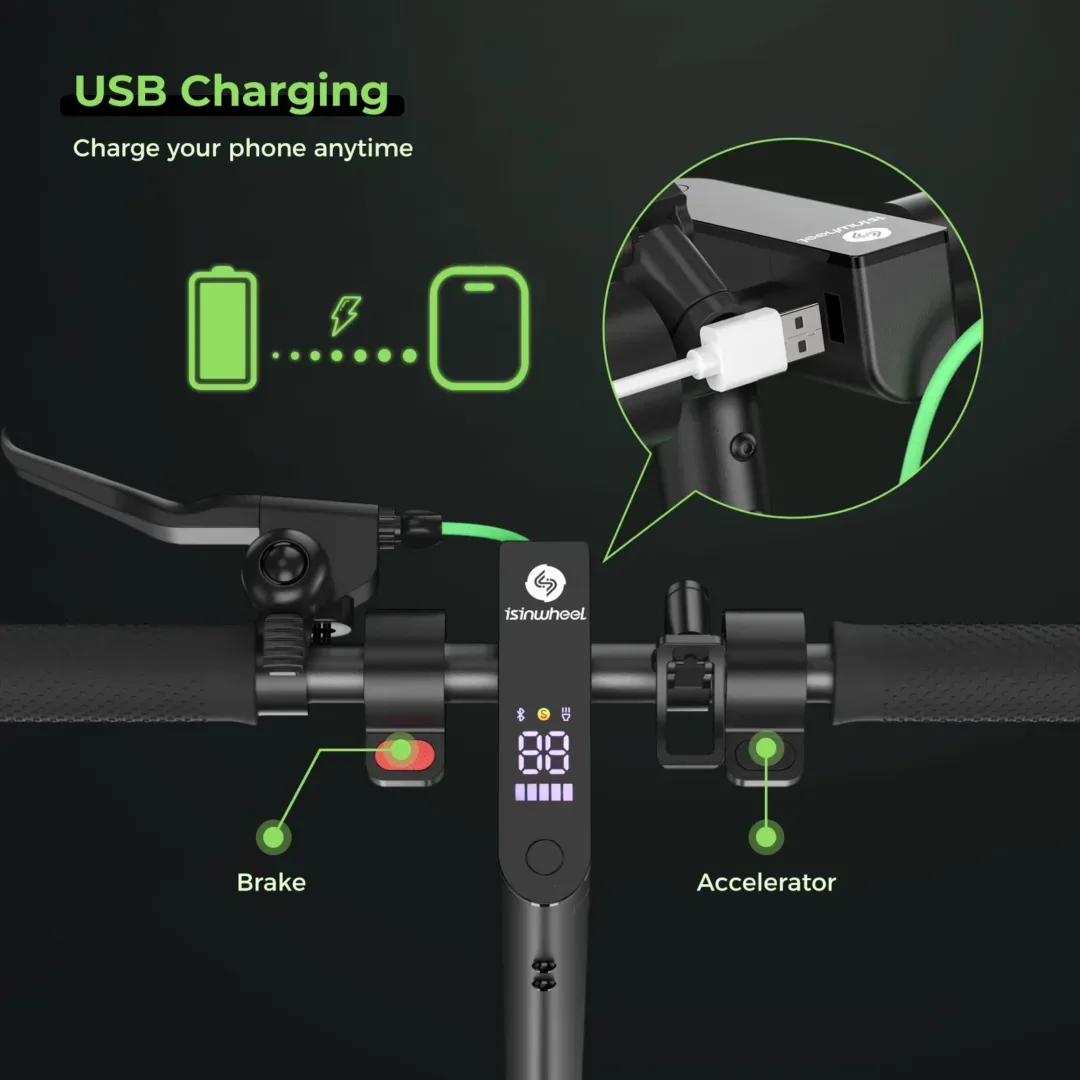isinwheel® S9Max Electric Scooter for Adults | Buy Electric Bikes & E-Scooters UK | Alpha Scootz