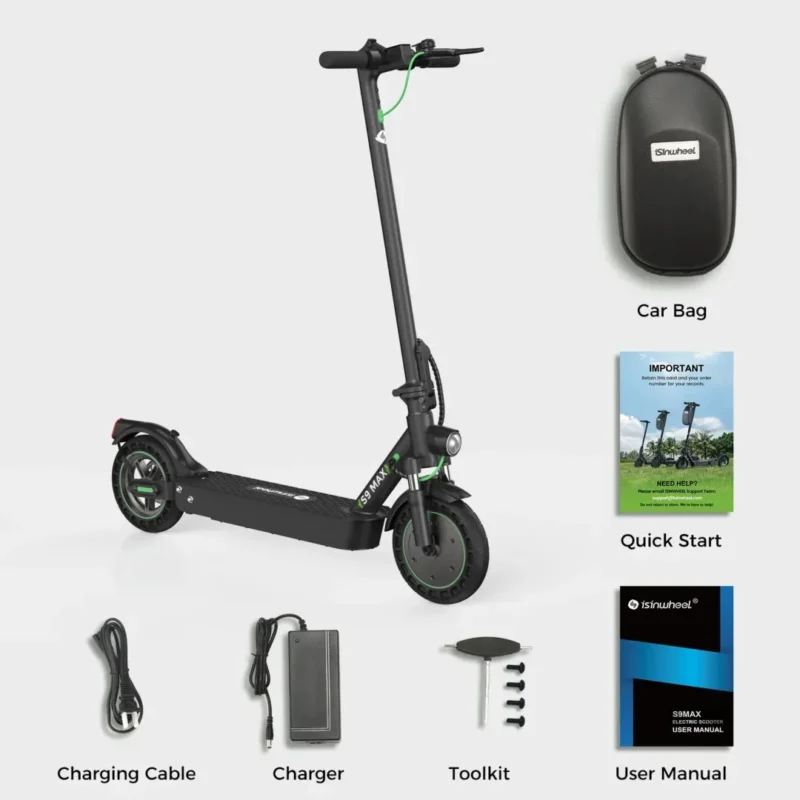 isinwheel® S9Max Electric Scooter for Adults – Shop Electric Scooters & Bikes | UK Fast Delivery | Alpha Scootz