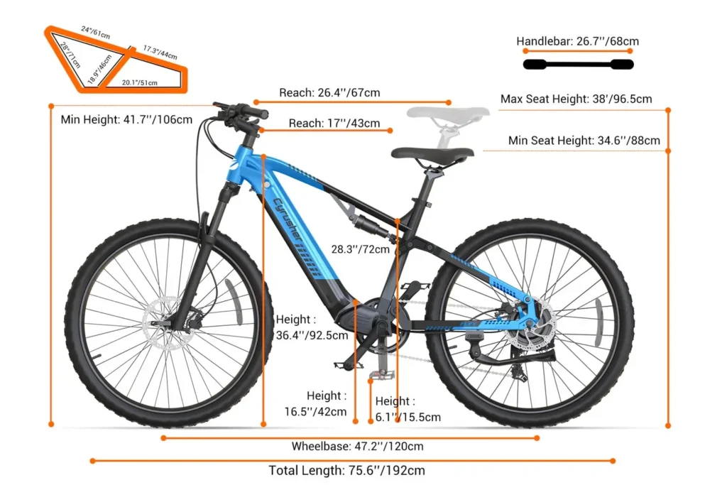 Cyrusher Flex Electric Mountain Bike – Shop Electric Scooters & Bikes | UK Fast Delivery | Alpha Scootz