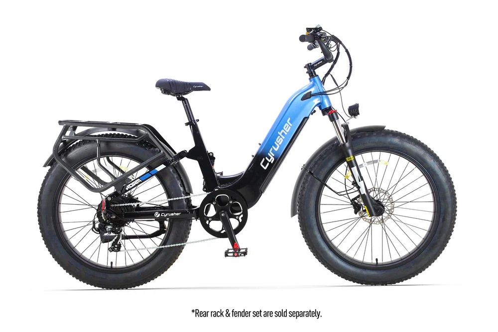 Cyrusher Roam Step-Thru Full Suspension | Buy Electric Bikes & E-Scooters UK | Alpha Scootz