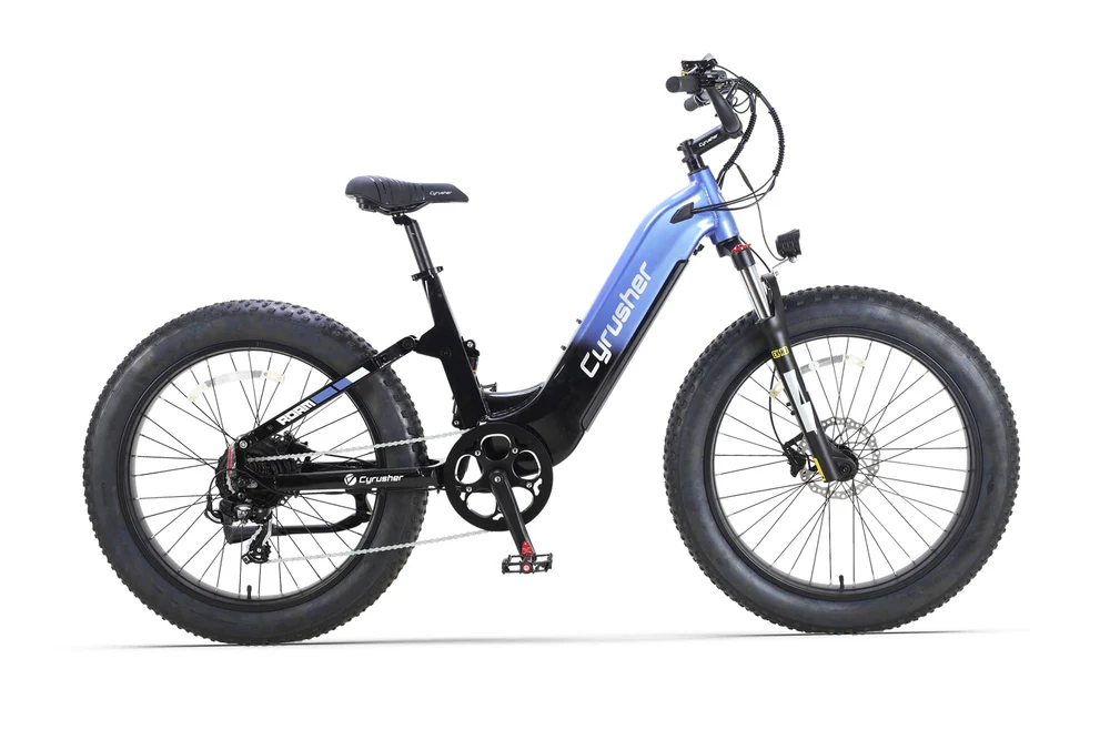 Cyrusher Roam Step-Thru Full Suspension | Buy Electric Bikes & E-Scooters UK | Alpha Scootz