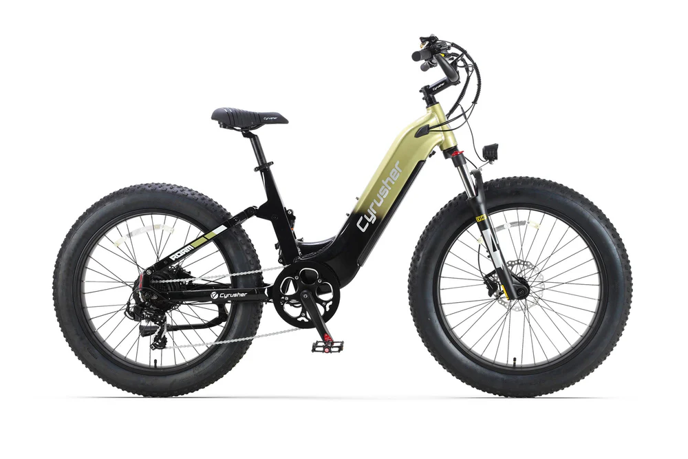Cyrusher Roam Step-Thru Full Suspension | Buy Electric Bikes & E-Scooters UK | Alpha Scootz
